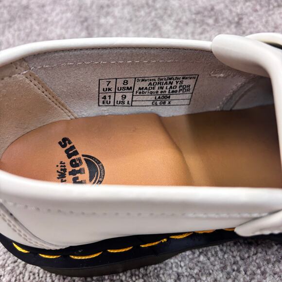 New! Dr. Marten Adrian Yellow Stitch Cashew colored Loafers size M8/W9 - Picture 3 of 7